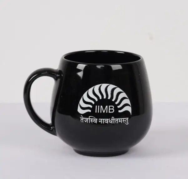 IIMB Conical Ceramic Mug - Black
