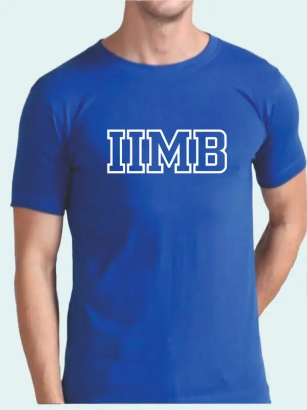 IIMB Round Neck Cotton T-shirt Royal Blue