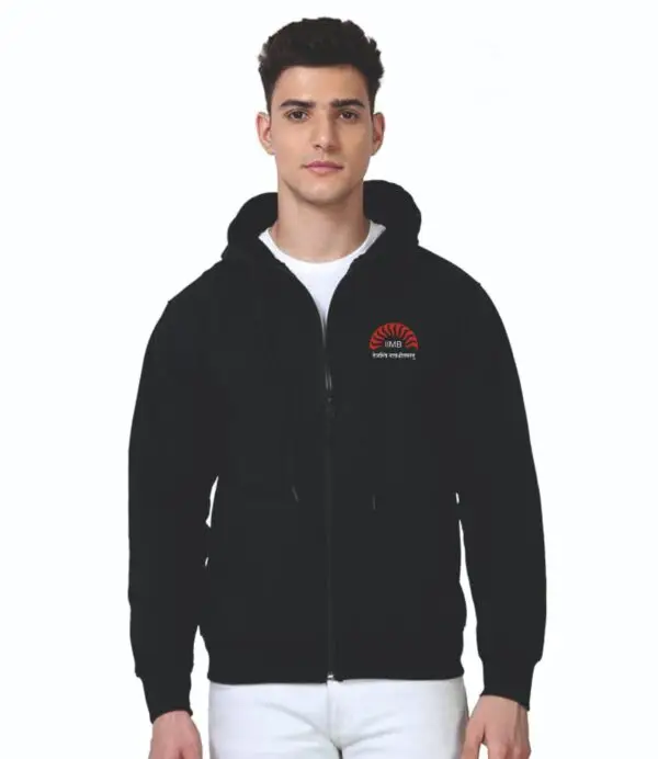 IIMB Hoodie(With Zip) Black