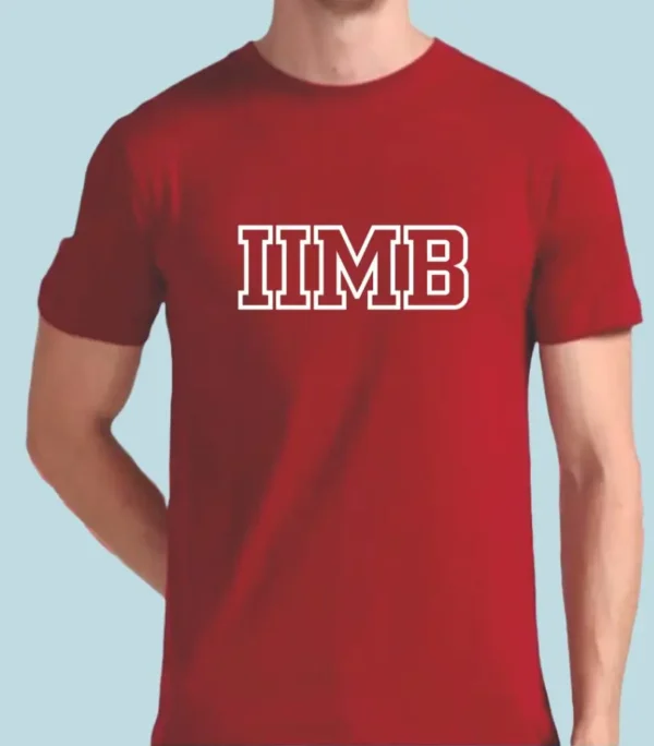 IIMB Round Neck Cotton T-shirt Maroon
