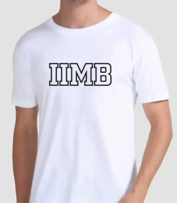 IIMB Round Neck Cotton T-shirt White